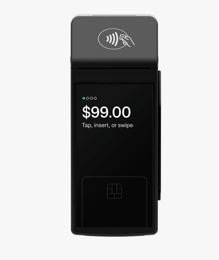 Handheld POS device - alternate view